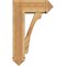 Ekena Millwork Legacy Arts and Crafts Rough Sawn Bracket w/ Offset Brace, Western Red Cedar, 8"W x 20"D x 32"H BKT0806X20X32LEC03RWR - alternate 3